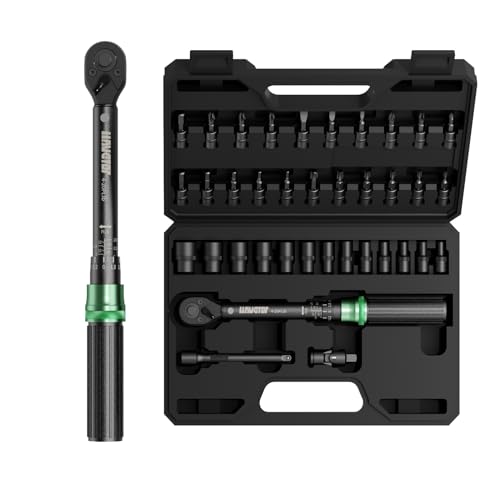 37pcs Bike Torque Wrench Set, Inch Pound Torque Wrench 1/4 Inch Drive, Bike Tool Kit, Bike Torque Wrench Set 4-20Ft.lb(5.4-27.2N.m) Pro Bicycle Tool Kit - size: 37PCS 20Ft.lb