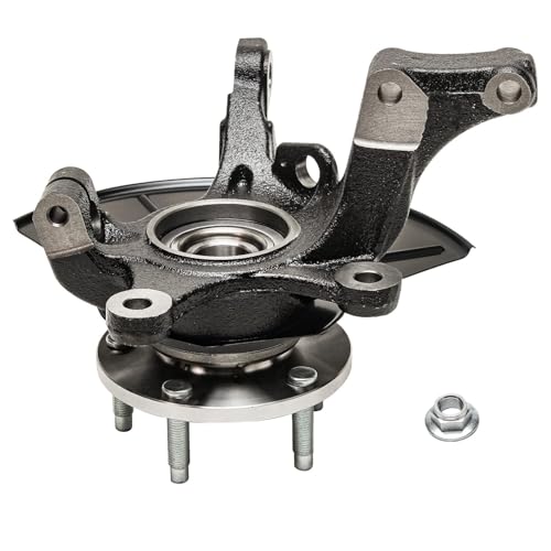 Detroit Axle - Front Steering Knuckles Wheel Bearing Hubs Kit for Ford 05-12 Escape 06-11 Mercury Mariner 10-11 Tribute 2 Steering Knuckles & Wheel Bearing Hubs Assembly 2 Outer Tie Rods Replacement - size: 4SU47685/Kit