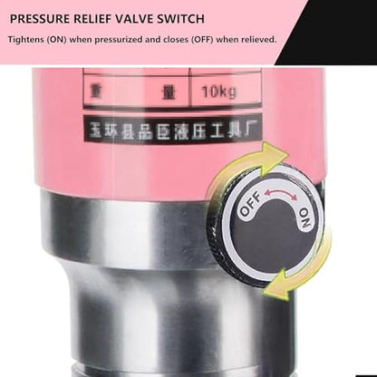 Pink Hydraulic Gear Puller, Professional 3 Jaw Gear Puller, Heavy Duty Gear Removal Tool for Slide Gears, Industrial Hydraulic Bearing Buster, 2 Or 3 Jaws Bearing Hub Separator,10T
