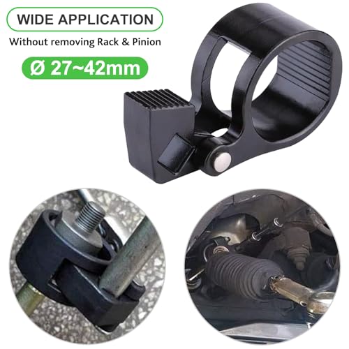 Toolwiz 3/8'' Universal Low Profile Tool + 1/2'' Inner Tie Rod Hex Wrench | Inner Tie Rod Removal Tool Kit, 2pcs, for Car Truck Vehicle Motorcycle, Compatible with Mercedes Benz BMW Toyota Honda Ford