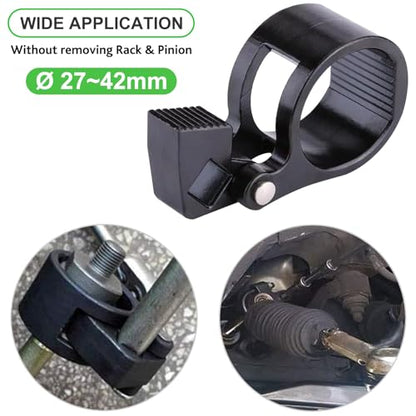 Toolwiz 3/8'' Universal Low Profile Tool + 1/2'' Inner Tie Rod Hex Wrench | Inner Tie Rod Removal Tool Kit, 2pcs, for Car Truck Vehicle Motorcycle, Compatible with Mercedes Benz BMW Toyota Honda Ford