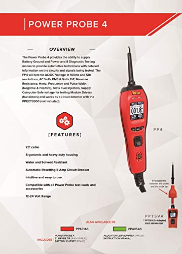 Power Probe 4 Circuit Tester with Multi-Meter Functions (PP405AS) - color: Green - Limited Edition