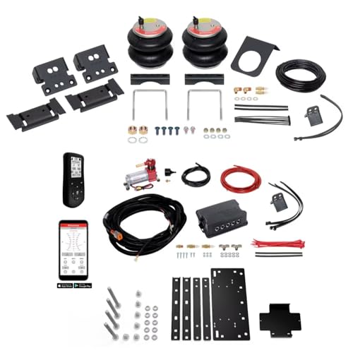 TrendsAuto Firestone Airide Red Label Rear Air Spring Kit with Air Command Dual Wireless App & Remote Kit Standard Compressor fits 2013 2026 Ram 3500 4WD | Includes TrendsAuto Decal - size: Dual Path