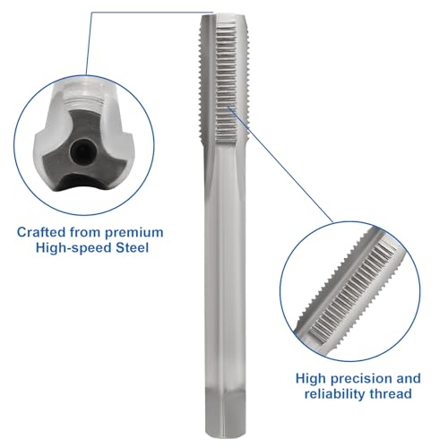 Waziaqoc M10 x 1.0mm Tap and Die Set | Metric, High-Speed Steel, Thread Tap and Die, Various Metals, Right Hand - size: M10 x 1.0mm