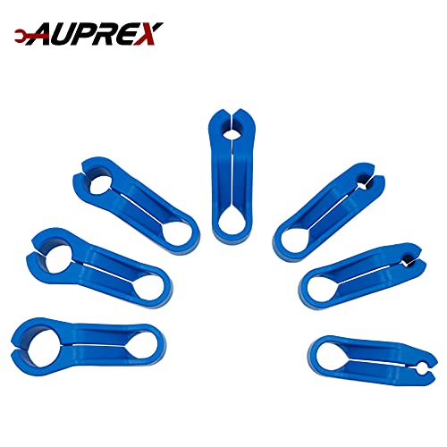 AUPREX 7PCS AC Fuel Line Disconnect Tool Set for Most Ford/GM/Chrysler/Mazda,Includes 1/4 5/16 3/8 1/2 5/8 3/4 7/8 Inch Transmission Oil Cooler Line Quick Disconnect Kit Fuel Line Removal Tool - size: 7 PCS