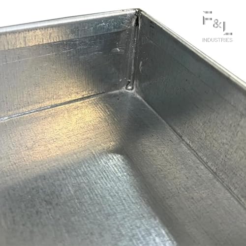 Heavy-Duty Galvanized Steel Drain Pan – Premium, Rust-Resistant HVAC Condensate Pan – Leak-Proof for Maximum Protection – With Hole Option (26"x48"x2") - size: 26"x48"x2"