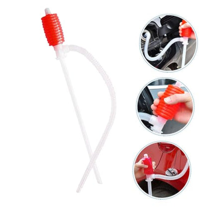 2pcs Manual and Siphon Hose for Efficient Transfer and Water Pumping Oil Extraction Tool for Car Maintenance and Fluid Transfers