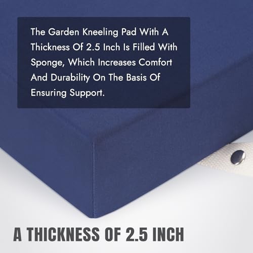 HappyPicnic Extra Large Kneeling Pad - 2.5 Inch Extra Thick Garden Kneeling pad, Knee Cushions for Gardening, Knees Support of Working, Repairing Knees Mat for Prayer, Fitness, Yoga, Gym & Pilates