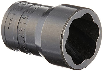 Williams TS51827 1/2 Drive Turbo Socket, 21mm - size: 21 MM