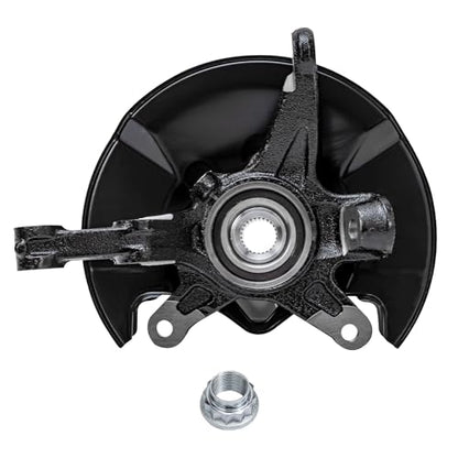 Detroit Axle - Front Steering Knuckles & Wheel Hub Outer Tie Rod Ends Replacement for 2006-2011 Honda Civic DX DX-G EX EX-L LX LX-S Sport - size: 4SU47730/Kit