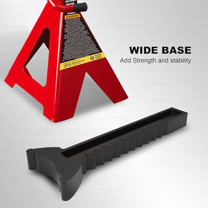 Big RED AT43006UR Steel Jack Stands: 3 Ton (6,000 LBs) Capacity, 2 Pack, RED - size: 3 ton, style: Extended Height Steel