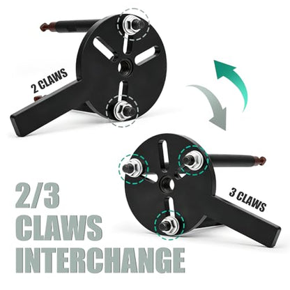 CGOLDENWALL 33-in-1 Bearing Puller Set with 6 Sets of Puller Heads 3-Jaw Hook Puller Multifunctional Bearing Removal Tool for Harvester/Mechanical Equipment/Automobile/Bicycle/Gearbox Bearings