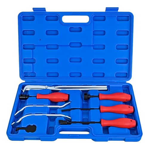 GOOACC 8PCS Drum Brake Tool Kit, Brake Tool Set with Drum Brake Spring Tool Installer, Remover, Compressor, Retainer, Pliers and Adjustment Spoons Set Brake Tools for Automotive Installer Remover Blue - color: 8pc Brake Tool Blue