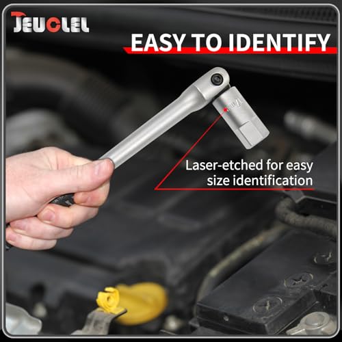 20PCS 3/8" Drive Oil Drain Sump Plug Key Set, Drain Plug Socket Kit | Hex, Square Triangle, Torx, Spline, Gearbox, Engine Repair, Mechanic tool, Oil Sump, Differential, Back Axle, Socket Wrench