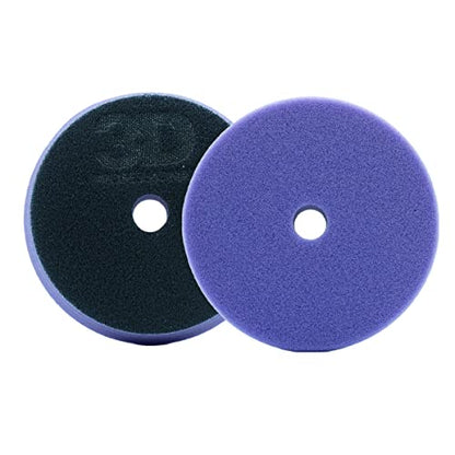 3D Light Purple Foam Polishing Pad | Professional Grade Foam for Polish, Glaze, Wax | Maximizes Paint Gloss | Car Care Detailing | Superior Finish for Automotive Painted Surfaces | 5.5” Round - color: Light Purple