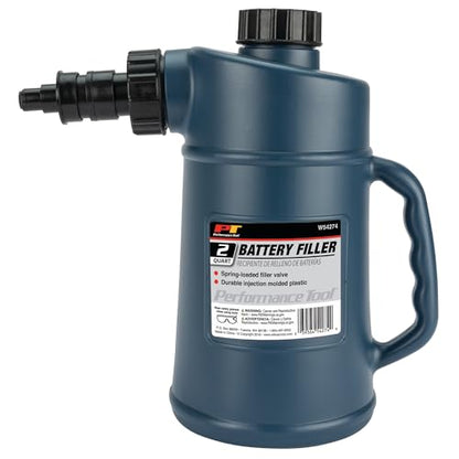 Performance Tool W54274 2 Quarts Battery Filler with Auto Shut Off and Drip-Free Valve, Perfect for Golf Cart and Deep Cycle Battery - style: Battery Filler (2QT)