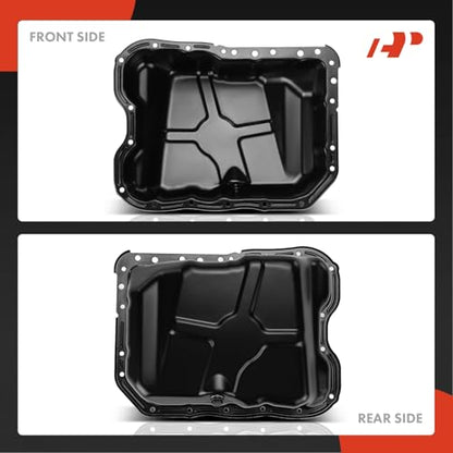 A-Premium Engine Oil Pan with Drain Plug Compatible with Jeep Patriot Compass Dodge Avenger Caliber Journey Chrysler 200 Cirrus Sebring L4 2.0L 2.4L - style: Oil Pan