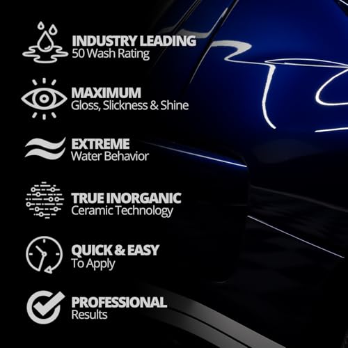 CERAKOTE® Rapid Ceramic Paint Sealant Spray - Ceramic Coating for Cars | 14oz - Ceramic paint sealant, 50+ wash rating. Hydrophobic, high-gloss spray-on protection for car paint.