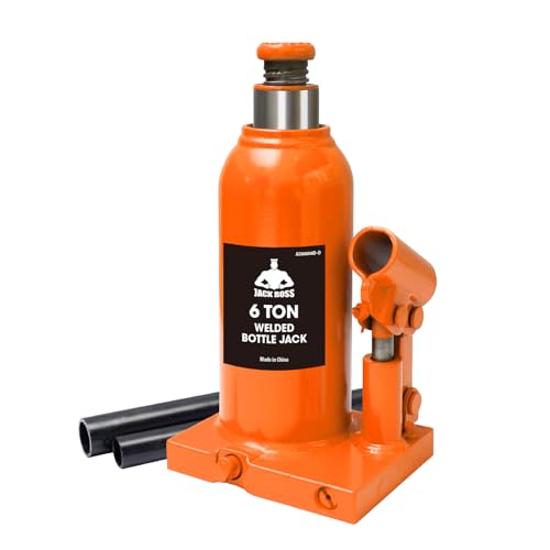 Jack Boss Bottle Jack 6 Ton (12,000 LBs) Hydraulic Car Jack, Fit for Auto Truck Repair and House Lift, Orange - color: Orange, size: 6 TON
