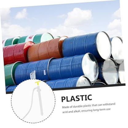 Manual Oil Transfer Pump Hand Siphon Hose Kit Acid and Alkali Resistant Plastic Fluid Extractor for Automotive and Fish Tank Use