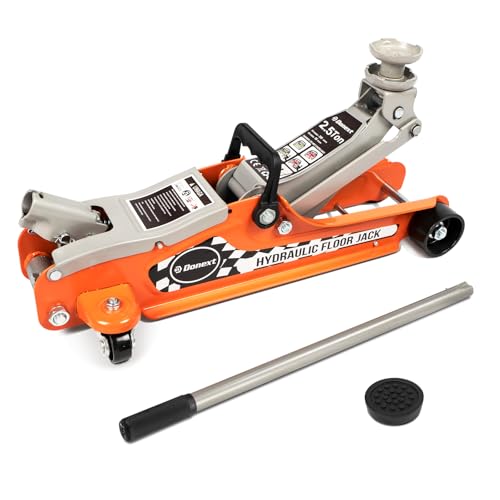 2.5 Ton Low Profile Racing Floor Jack, Heavy Duty Steel Construction, Lifting Range 3.35"-14.17" - size: 2.5 Ton Basic model