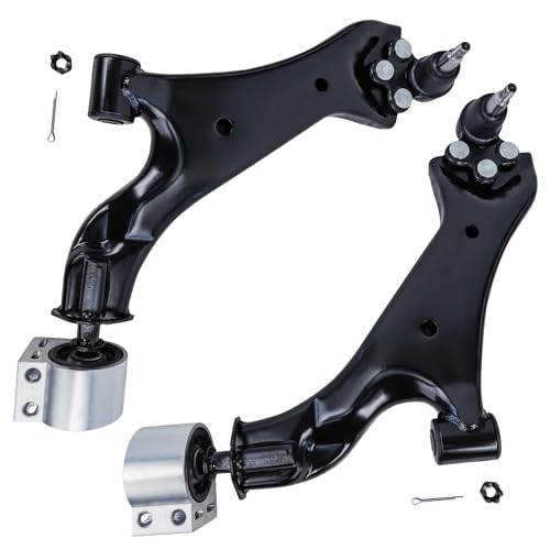 Detroit Axle - 4pc Front End Control Arms Kit for 10-17 Chevrolet Equinox GMC Terrain, 2 Lower Control Arms w/Ball Joint 2 Sway Bars 2010 2011 2012 2013 2014 2015 2016 2017 Replacement - size: 4CS48200/4PC