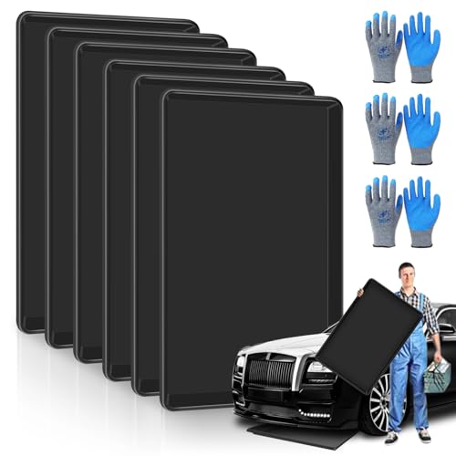6 Pcs Oil Oil Drip Tray - 35.4 x 24 x1.6 Inches, Large Oil Drip Pans for Under Car Garage Floors, Extra Large Oil Catch Pan for Car Driveway Automotive - size: 6