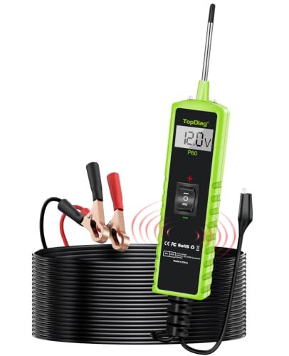 12 Volt Test Light Automotive, Power Circuit Probe Kit, 6V - 24V Car Fuse Tester, Voltage Tester 0.3v-70v, AC DC Outlet Tester, Automotive Short Circuit Finder, P60 - style: P60
