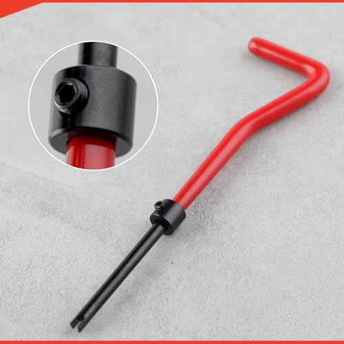 30 Piece M6 x 1.0mm Thread Repair Kit with HSS Drill Bit, M6 Metric Thread Repair Insert Kit, Portable Rethreading Tool Kits, Compatible Hand Tool Set for Auto Damaged Threads Repairing - size: M6 x 1.0mm
