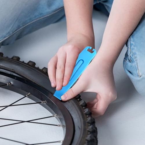 Cycle Tire Levers Compact Portable Ergonomic Rim Safe Scratch Free | Cycle Tyre Repair Tool for Road Mountain Bike Bicycle Cycling Outdoor Quick Removal Repair Maintenance Tool Kit Compact - color: B