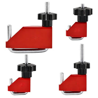 4Pcs Hose Pinch Off Pliers, Hose Clamp Pliers for Flexible Fuel Line Coolant Radiator Brake Hoses Without Damaging The Line(Color:Red)
