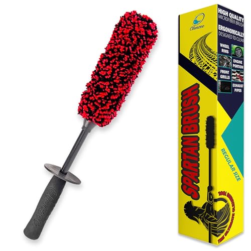 Premium Microfiber Wheel Brush | Soft Non-Metallic Rim Cleaner & Wheel Brush | 15 Inch Long Regular Size - size: Regular