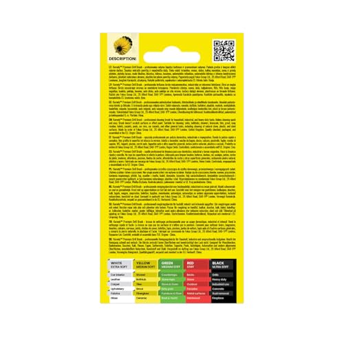 Premium Drill Brush Professional – Medium-Soft 3,5 in Yellow | Scratch-Free Cleaning Brush for Tile, Grout, Bathtub, Shower, Fibreglass and Ceramic Surfaces - color: Yellow, size: 3,5in