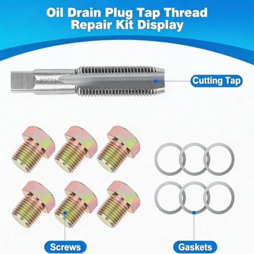 M15 X 1.5MM Oil Drain Plug Thread Repair Tool, Oil Pan Thread Repair Kit - size: M15 X 1.5MM