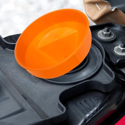 VOSAREA 2pcs Automotive Funnels 17232 Right Angle Long Neck Funnel Set for Easy Engine Oil and Fluids Filling Flexible Spout Design for Spill Use