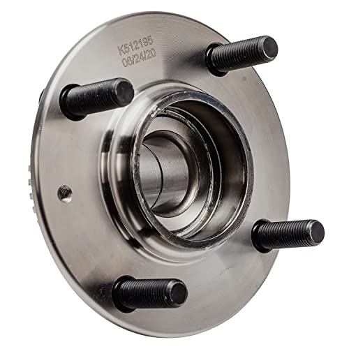 Detroit Axle - 2 Rear Wheel Bearing Hubs for 2001-2006 Hyundai Elantra, 2005-2009 Kia Spectra Spectra5, Wheel Hub Bearings Assembly Set Replacement, Pair Hubs - style: 512195 x2/Pair