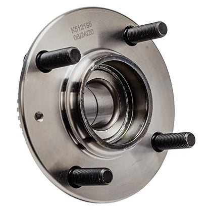 Detroit Axle - 2 Rear Wheel Bearing Hubs for 2001-2006 Hyundai Elantra, 2005-2009 Kia Spectra Spectra5, Wheel Hub Bearings Assembly Set Replacement, Pair Hubs - style: 512195 x2/Pair