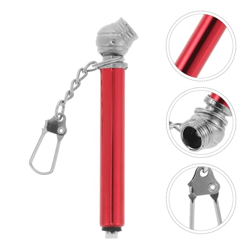 Mini Metal Tire Pressure Gauge Pen with Tread Depth Gauge and Built-in Deflator Valve for Cars and Bikes