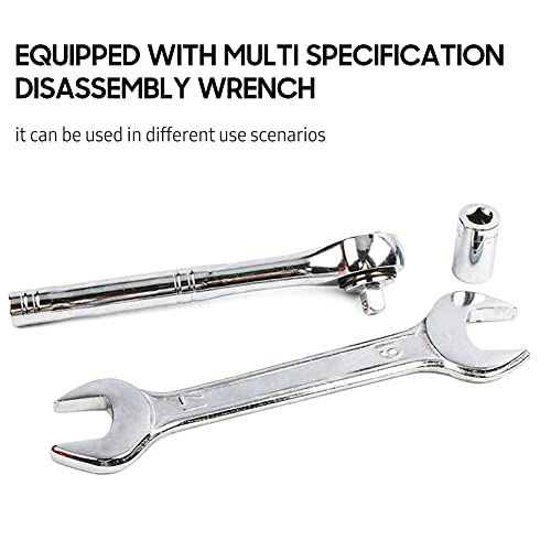 3 Jaw Puller Heavy Duty Bushing Gear Extractor Tool Kit with 1/4 Socket Ratchet Wrench Open End Spanner for Motorcycle Car Universal Bearing Puller Set of 5 Pieces