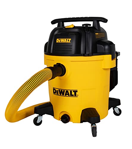 DEWALT 12 Gallon STEALTHSONIC Ultra Quiet Poly Wet Dry Vacuum, DXV12P-QTA Powerful Suction Noise Reduction Vac, 5.5 Peak HP Shop Vacuum for Jobsite/Workshop, Reduce Motor Noise, Yellow - color: Dxv12p-qta