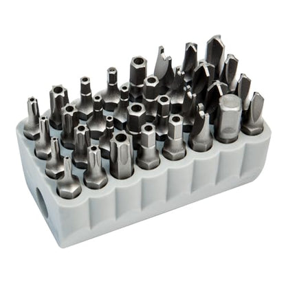 Klein Tools 32525 Tamperproof Bit Set, 32-Piece, Magnetic, TORX, Hex, Spanner, TORQ, Triwing Screwdriver Bits - style: Tamperproof