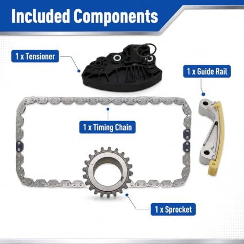 Engine Timing Chain Kit for R-a-m Grand Cherokee 2009-2015 | 9-0750S, 04893429AA, 53022316AC, 53022317AC, precise cam timing, direct bolt-on engine fit