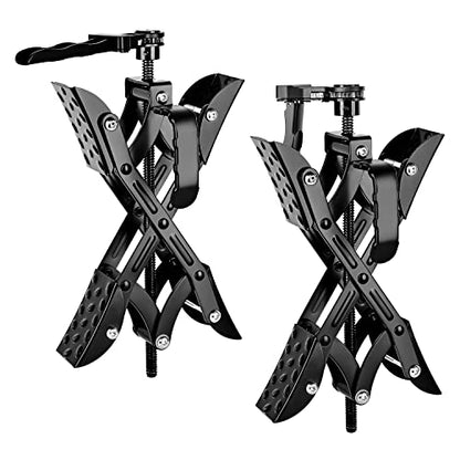 Nilight Wheel Chock Stabilizer, 2PCS X-Chocks Wheel Stabilizer for Travel Trailers, Fits 3" to 10" Wheel Gaps, Heavy Duty RV Scissor Tire Locking Chocks for Campers Travel Trailers Trucks