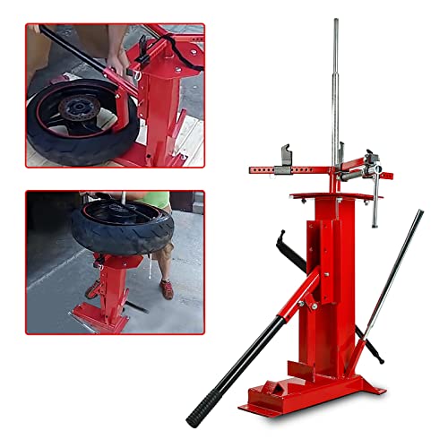 Manual Tire Changer, Portable Bead Breaker Mounting Tool for 4"-16.5" Tires | Steel Construction with Stable Base Design, Ideal for DIY Garage Maintenance, Outdoor Tire Repair and Small Vehicle Service