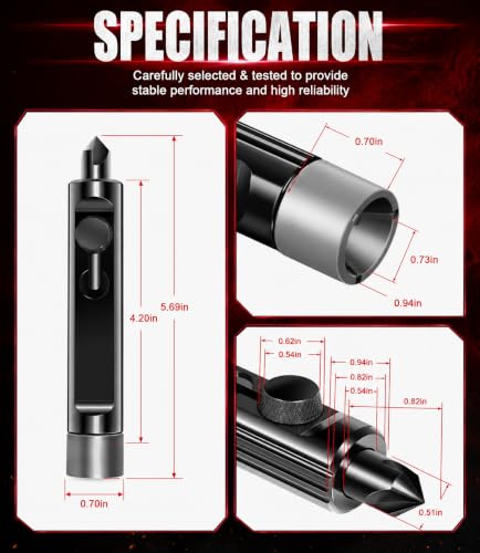 Tubing Deburring Tool - Brake Line Deburring Tool - Rimming & Deburring Tool for 3/16" to 1/2" Tubing, for Brake/Fuel/Transmission/Coolant Lines, Achieving Optimal Tubing Flaring, Replace for LTTR1
