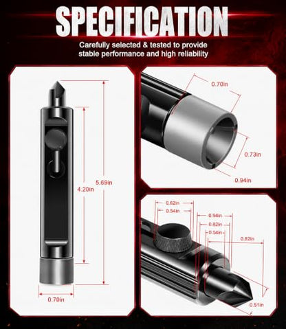 Tubing Deburring Tool - Brake Line Deburring Tool - Rimming & Deburring Tool for 3/16" to 1/2" Tubing, for Brake/Fuel/Transmission/Coolant Lines, Achieving Optimal Tubing Flaring, Replace for LTTR1