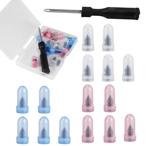 Tire Plug Screws Kit Tire Repair Rubber Studs with Screwdriver 3 Size Mending Nail Plugs Tyre Repair 15 Count - size: 3 Size 15 Count