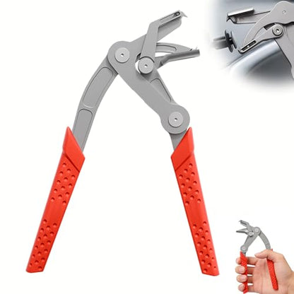 Car Clip Pliers, Panel Clip Removal Pliers, Spring-Loaded Panel Clip Removal Tool, Automotive Fastener Remover for Auto Trim, Door Panels, Rivets, Damage-Free Disassembly (Red)