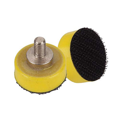 Ouya 10PCS M6 Thread 1" Velcro Backing Pad Hook and Loop Plate for Air Sander and Dual Action Car Polisher Pack - color: M6, size: 1 Inch Plate