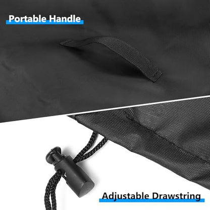 Shop Vacuum Cover Wet and Dry Shop Vacuum Cleaners Dust Cover for 12-16 Gallon Vac 24"D x 26.5"H Black